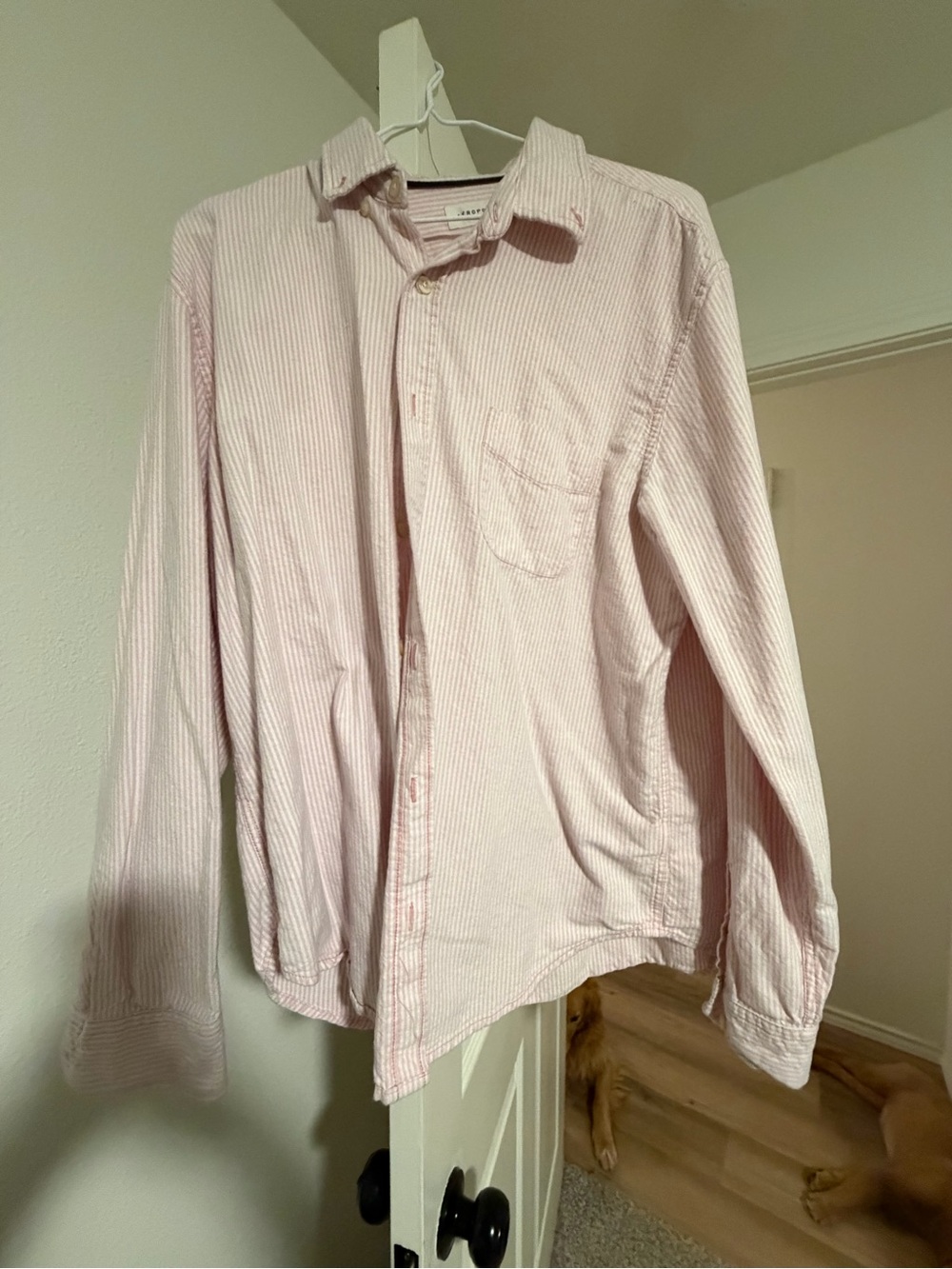 Aeropostale Light Pink Striped Button-Down Shirt